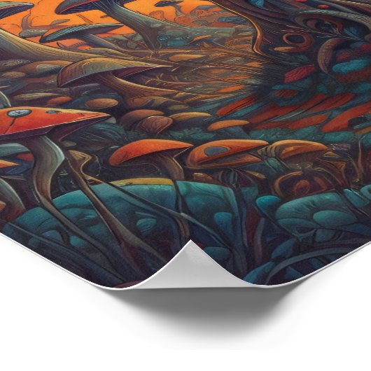 Pilzwald Poster (Ecke)