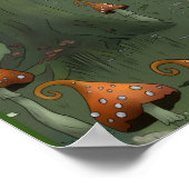 Pilzwald Poster (Ecke)