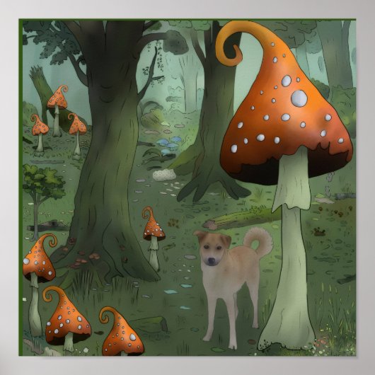 Pilzwald Poster (Vorne)