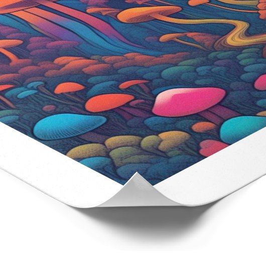 Pilzwald Poster (Ecke)