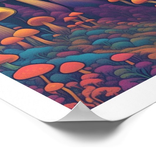 Pilzwald Poster (Ecke)