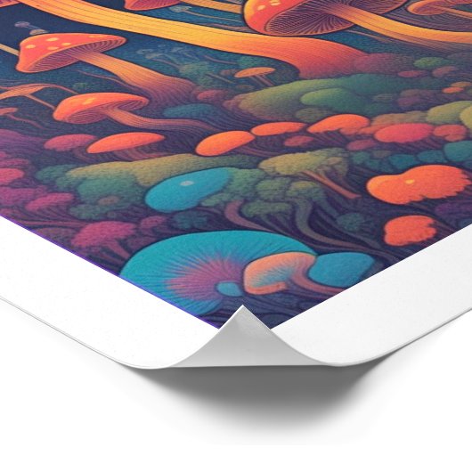 Pilzwald Poster (Ecke)