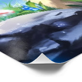 Pilzwald Poster (Ecke)