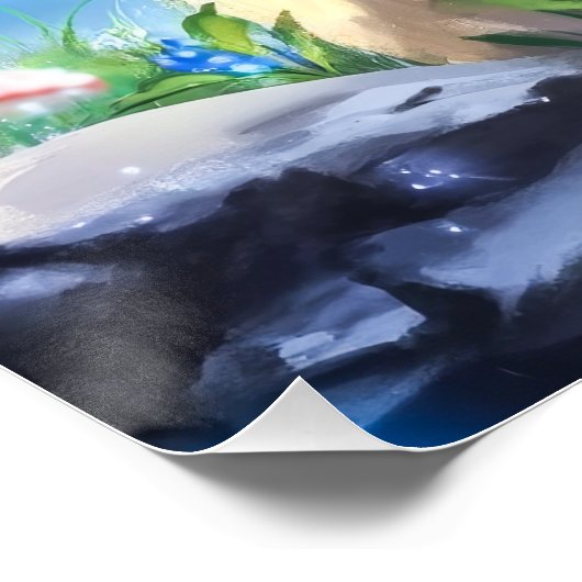 Pilzwald Poster (Ecke)