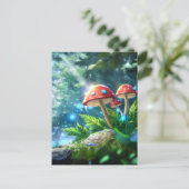 Pilzwald Postkarte (Stehend Vorderseite)