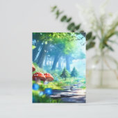 Pilzwald Postkarte (Stehend Vorderseite)