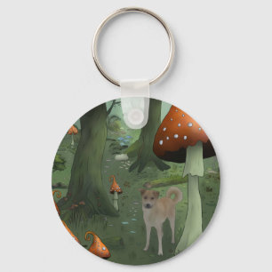 Pilzwald Schlüsselanhänger