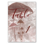 Pilzwald Tischnummer (Rückseite)