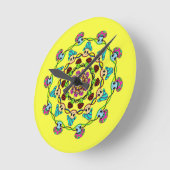 Pilzwand Runde Wanduhr (Winkel)