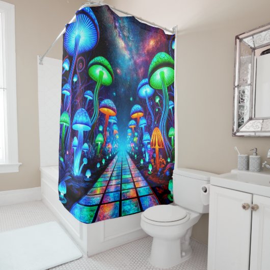 Pilzweg Duschvorhang (Beispiel)