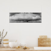Pilzwolke aus einer Atombombenexplosion Poster (Küche)