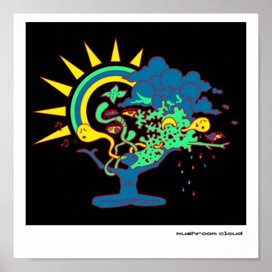 Pilzwolke Poster (Vorne)
