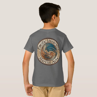 PIMA Kinder-T-Shirt Erdfarbenes Logo T-Shirt