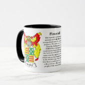 Pimentel Familien-Wappen Tasse (Vorderseite Links)