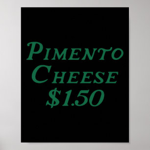 Pimento Cheese Golf Foodie Golfturnier Geburtstag Poster