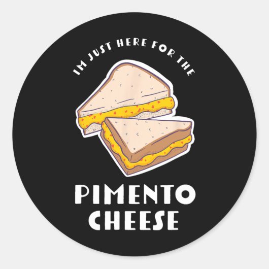 Pimento Cheese Sandwich - Funny Master Golfers  Runder Aufkleber (Vorderseite)