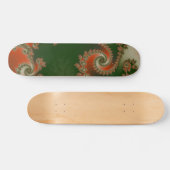 Pimento Olive Double Spiral Skateboard (Horizontal)