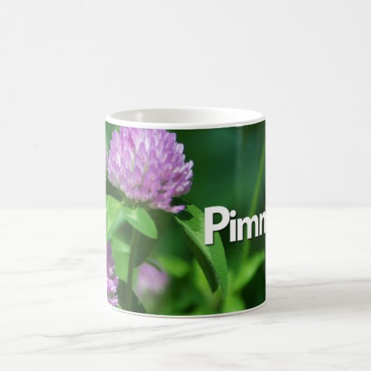 Pimmit Hügel-Garten-Tassen - rosa Klee Kaffeetasse (Mittel)