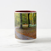 Pimmit Hügel-Park-Weg-Tasse Zweifarbige Tasse (Mittel)