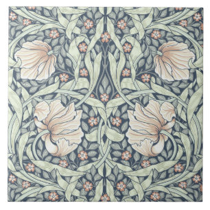 Pimnel by Nouveau, William Morris, rosa Pastelltön Fliese
