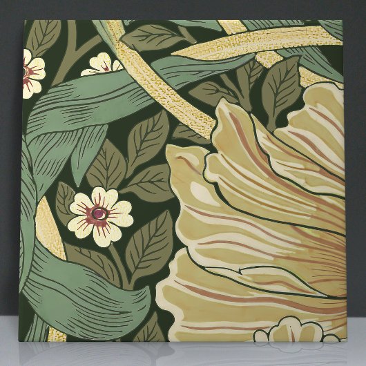 Pimnel Nahtlos 1 von 12 Imitaten Gold & Sage Green Fliese