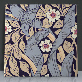 Pimnel Nahtlos 2 von 12 dusty Blue & Yellow Fliese