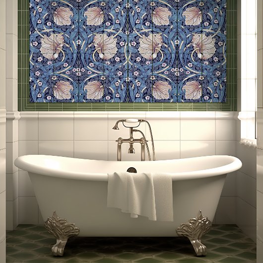 Pimnel Nahtlos 4 von 12 Dusty Blue & Warm White Fliese