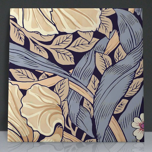 Pimnel Nahtlos 8 von 12 Dusty Blue & Yellow Fliese