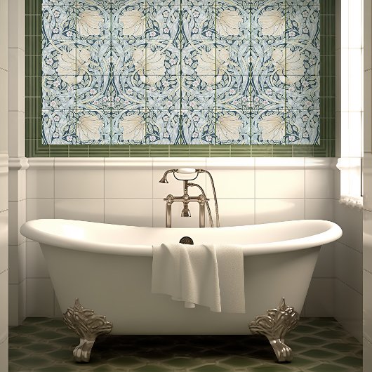 Pimnel Nahtlos 9 von 12 verblassten blau gelb Fliese