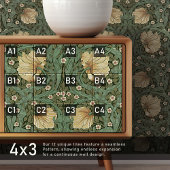 Pimnel Nahtlose 8 von 12 warmen Gelbwein Fliese