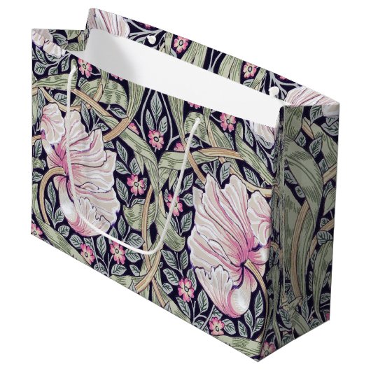Pimnel, William Morris große Geschenktasche Geschenktüte (Vorderseite Schrägansicht)