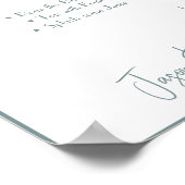 Pimp dein Prosecco-Hochzeitszeichen Poster (Ecke)