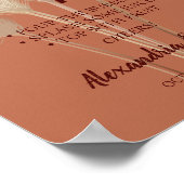 Pimp Ihr Prosecco Pampas Grass Wedding Sign Poster (Ecke)