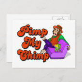 Pimp My Chimp Postkarte (Vorne/Hinten)