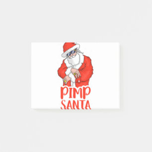 Pimp santa Claus unpassende Weihnachtsjugendliche Post-it Klebezettel