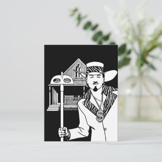 Pimp und Hoe Postkarte (Stehend Vorderseite)