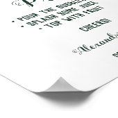 Pimp your Prosecco Greenery Eucalyptus Wedding Poster (Ecke)