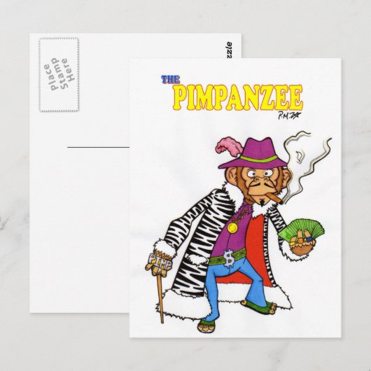 Pimpanzer groß postkarte (Vorne/Hinten)