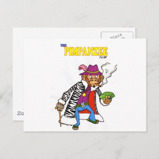 Pimpanzer groß postkarte (Vorne/Hinten)