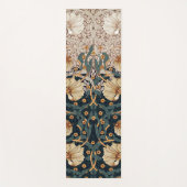 Pimpernel Aquamarin & Warm White William Morris Yogamatte (Vorderseite)