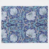 Pimpernel Blau, William Morris Fleecedecke (Vorderseite (Horizontal))