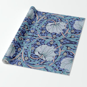 Pimpernel Blau, William Morris Geschenkpapier