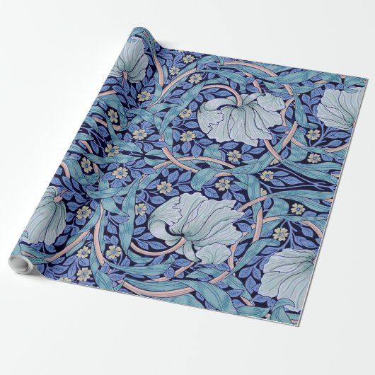 Pimpernel Blau, William Morris Geschenkpapier (Ungerollt)