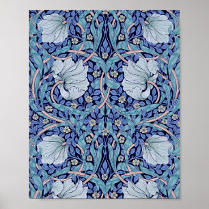 Pimpernel Blau, William Morris Poster