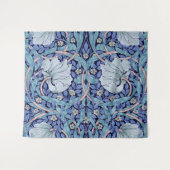Pimpernel Blau, William Morris Wandteppich (Vorderseite (Horizontal))