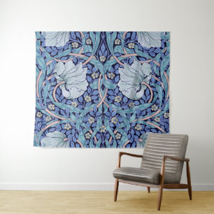 Pimpernel Blau, William Morris Wandteppich