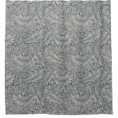 Pimpernel Blue Gray & Sage Green Pattern Morris Duschvorhang (Vorderseite)