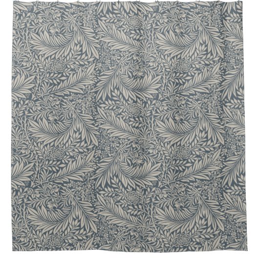 Pimpernel Blue Gray & Sage Green Pattern Morris Duschvorhang (Vorderseite)