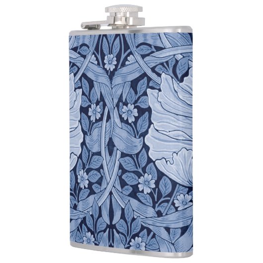 Pimpernel Blue Monotone, William Morris Flachmann (Links)