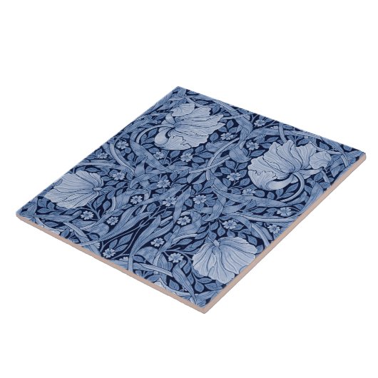Pimpernel Blue Monotone, William Morris Fliese (Seite)